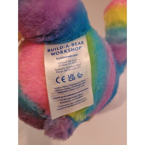 Build A Bear Workshop Rainbow Friends Plush Teddy Bear 16" Stuffed Panda - Picture 3 of 6